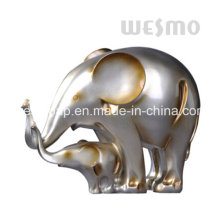 Elefante do bebê e estátua de Polyresin do elefante da mãe (WTS0005B)